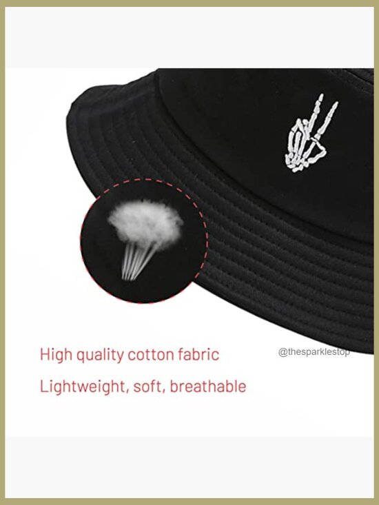 Cotton Bucket Hat for Summer Travel Sun Beach Outdoor Fisherman Cap main image 6
